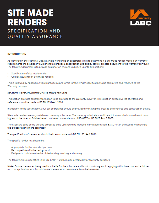 Site Made Render Spec QA And Checklist